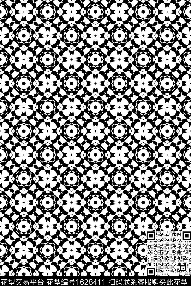 民族风几何连续传统印花华亿平台下载（图片编号: 1628411） - 瓦栏（Walan）
