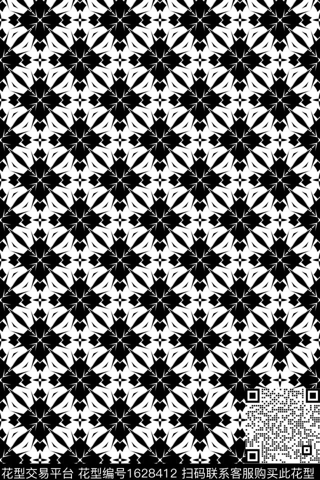 民族风几何连续传统印花华亿平台下载（图片编号: 1628412） - 瓦栏（Walan）