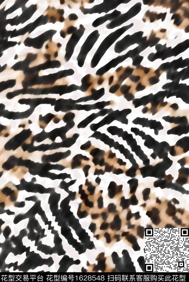 豹纹动物纹理笔触数码印花华亿平台下载（图片编号: 1628548） - 瓦栏（Walan）