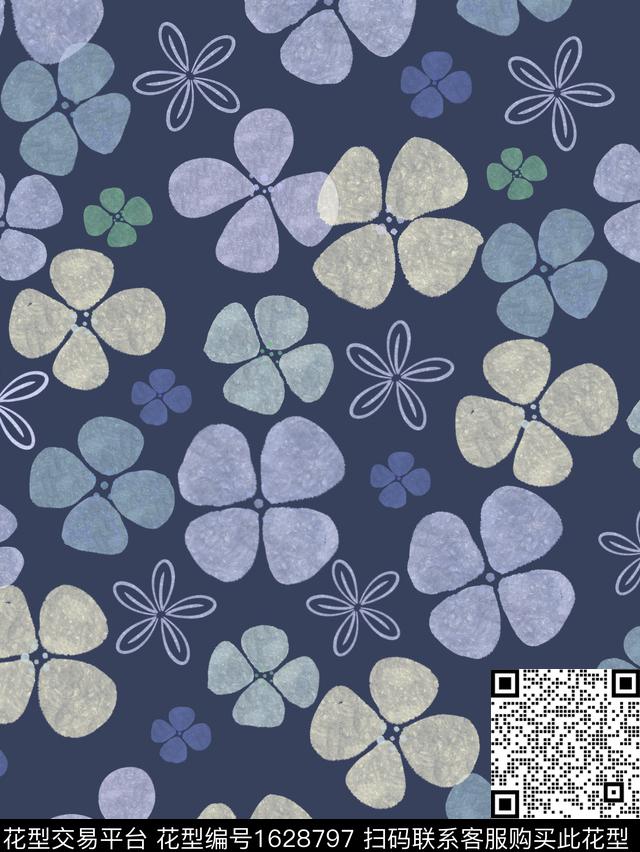 年轻女装小清新日本数码印花华亿平台下载（图片编号: 1628797） - 瓦栏（Walan）