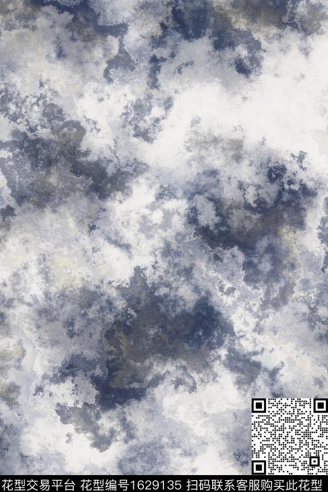 香云纱艺术肌理晕染肌理数码印花华亿平台下载（图片编号: 1629135） - 瓦栏（Walan）