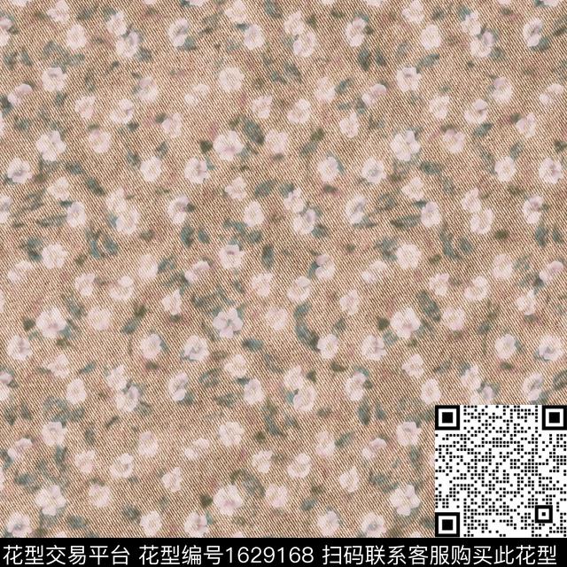 肌理小碎花复古数码印花华亿平台下载（图片编号: 1629168） - 瓦栏（Walan）