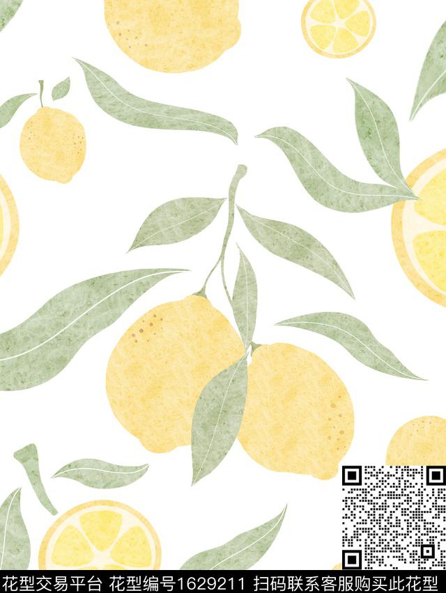 小清新清爽家纺数码印花华亿平台下载（图片编号: 1629211） - 瓦栏（Walan）