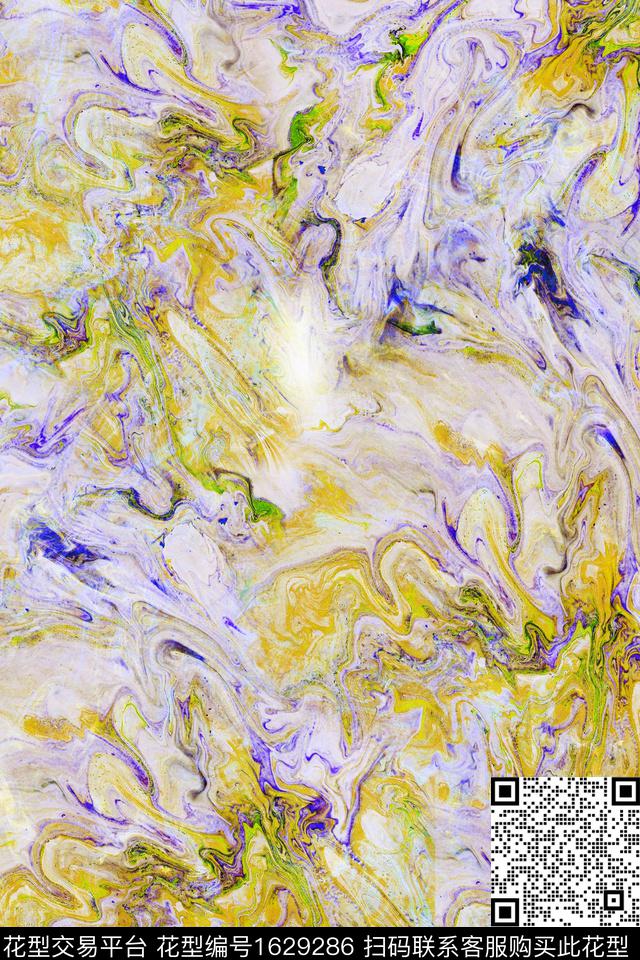 纹理油画抽象数码印花华亿平台下载（图片编号: 1629286） - 瓦栏（Walan）