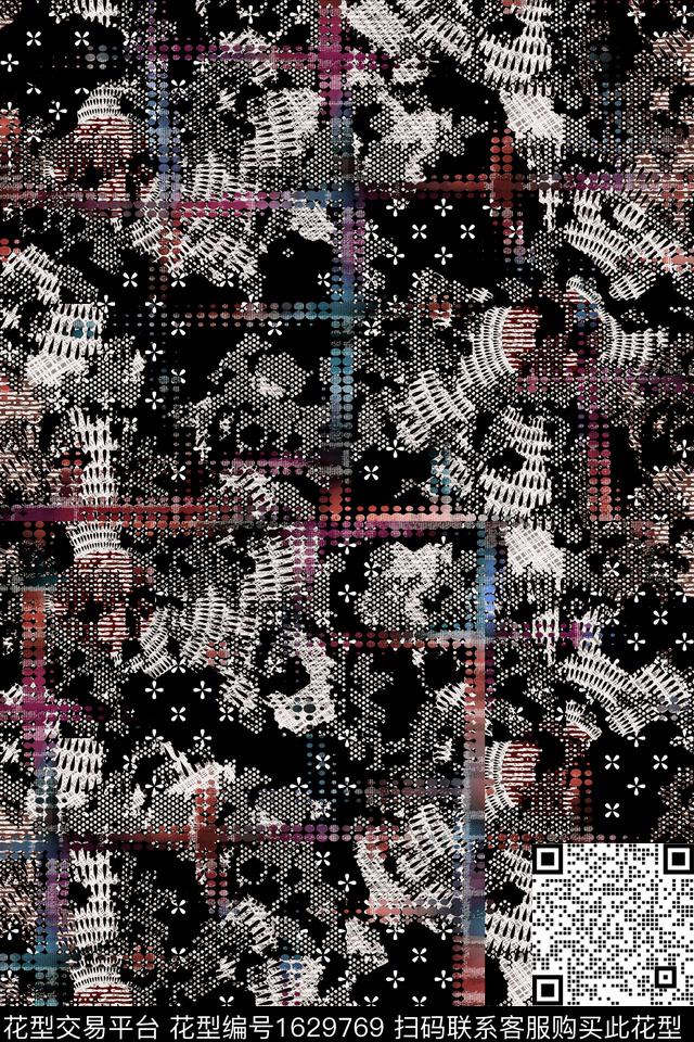 纹理中老年抽象数码印花华亿平台下载（图片编号: 1629769） - 瓦栏（Walan）