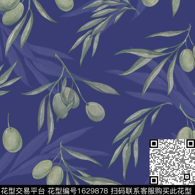 植物复古水果数码印花华亿平台下载（图片编号: 1629878） - 瓦栏（Walan）