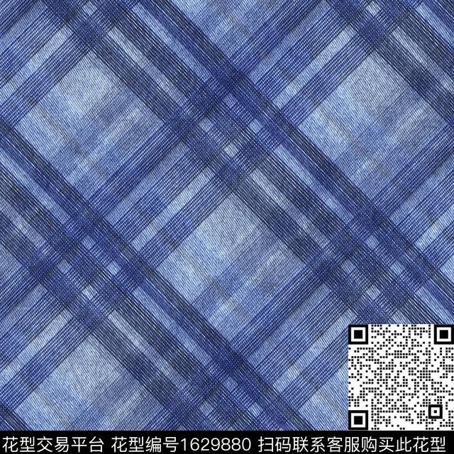 肌理格子几何数码印花华亿平台下载（图片编号: 1629880） - 瓦栏（Walan）