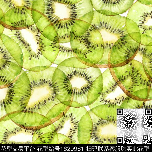 年轻女装水果奇异果数码印花华亿平台下载（图片编号: 1629961） - 瓦栏（Walan）