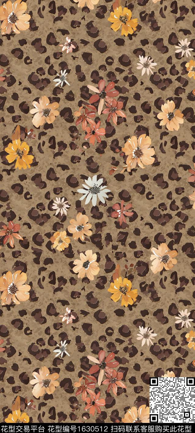 豹纹中老年动物纹数码印花华亿平台下载（图片编号: 1630512） - 瓦栏（Walan）