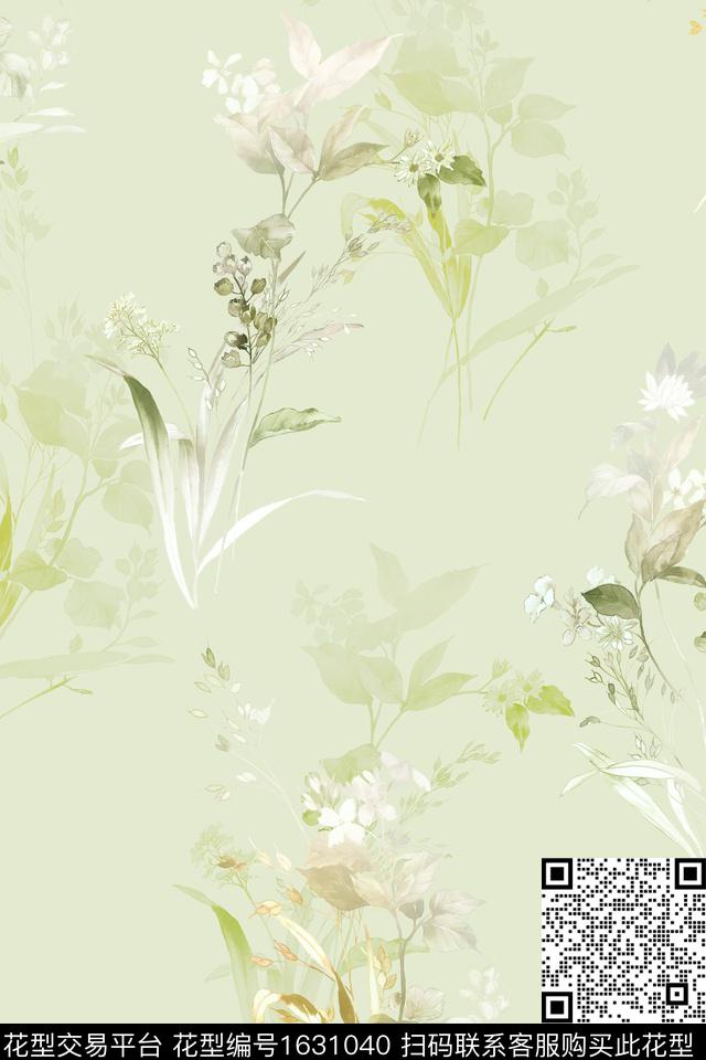 花卉女装影花数码印花华亿平台下载（图片编号: 1631040） - 瓦栏（Walan）