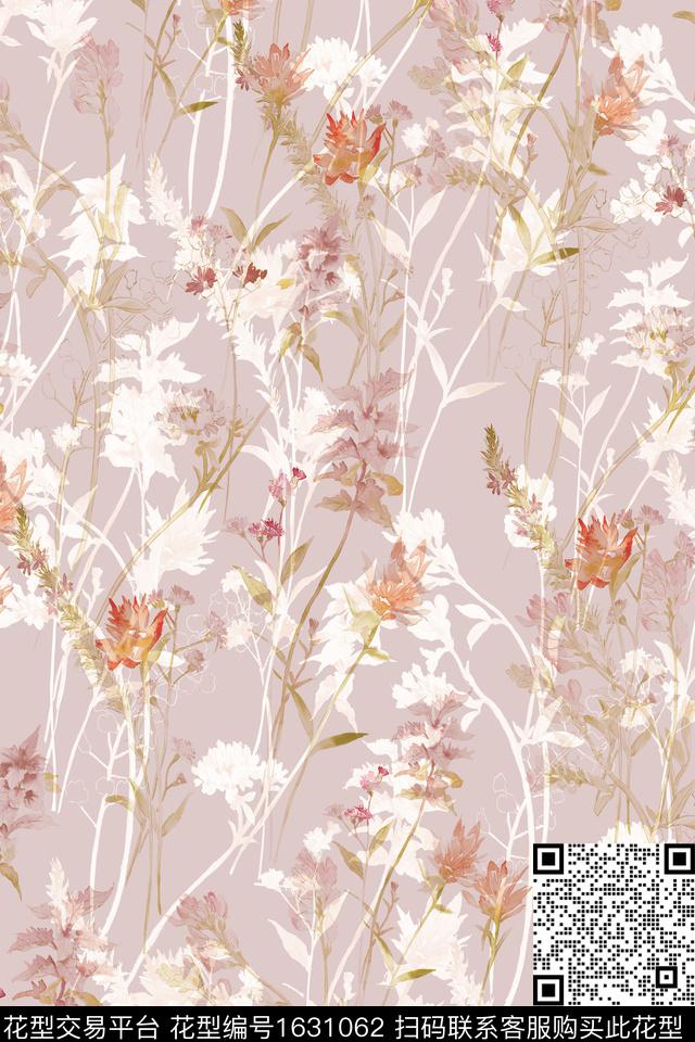 花卉小碎花女装数码印花华亿平台下载（图片编号: 1631062） - 瓦栏（Walan）