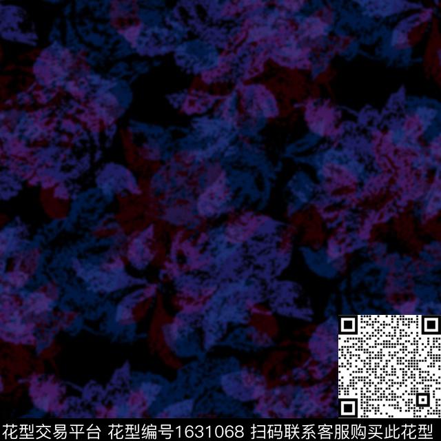 抽象花卉抽象中老年数码印花华亿平台下载（图片编号: 1631068） - 瓦栏（Walan）