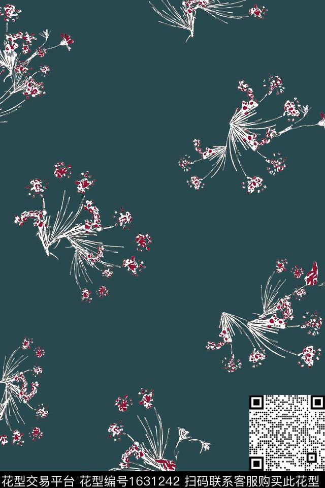 花卉抽象花卉中老年数码印花华亿平台下载（图片编号: 1631242） - 瓦栏（Walan）