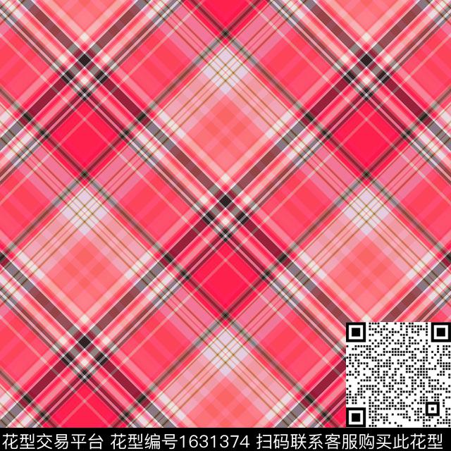 几何条纹格子数码印花华亿平台下载（图片编号: 1631374） - 瓦栏（Walan）