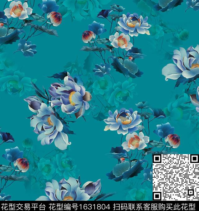 年轻女装绣花华亿平台中国风数码印花华亿平台下载（图片编号: 1631804） - 瓦栏（Walan）