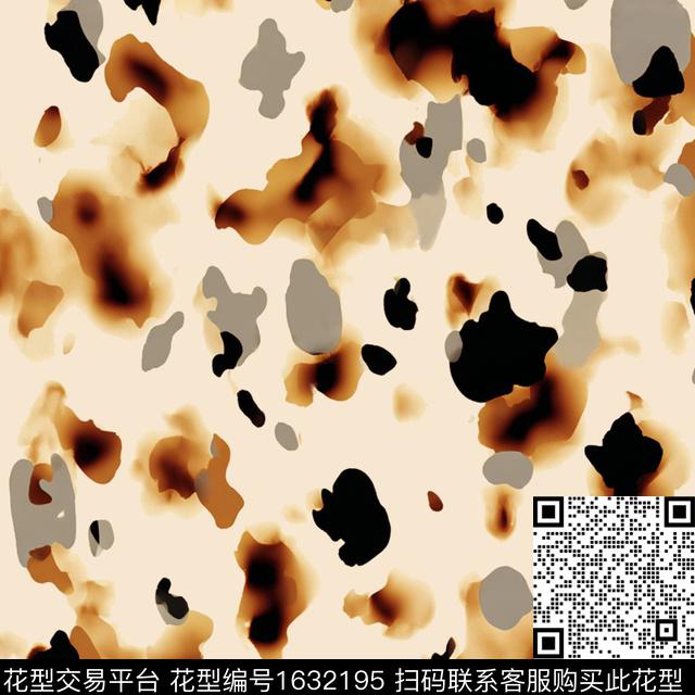 抽象晕染数码印花华亿平台下载（图片编号: 1632195） - 瓦栏（Walan）