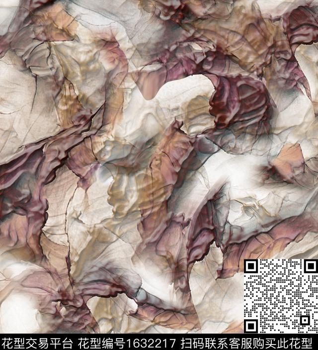 抽象肌理数码印花华亿平台下载（图片编号: 1632217） - 瓦栏（Walan）