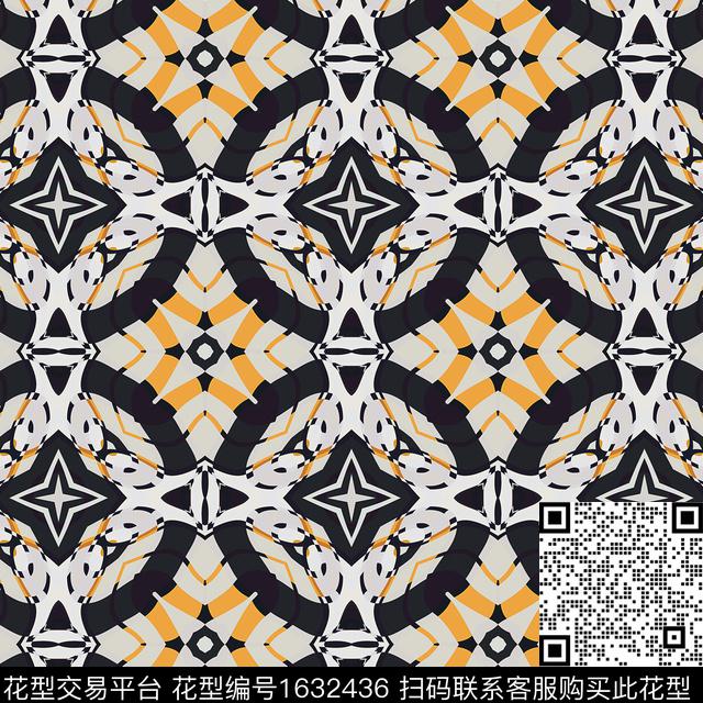 欧洲格子条纹几何数码印花华亿平台下载（图片编号: 1632436） - 瓦栏（Walan）