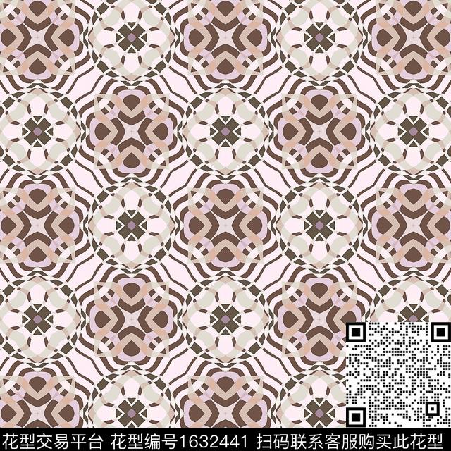 欧洲格子条纹几何数码印花华亿平台下载（图片编号: 1632441） - 瓦栏（Walan）