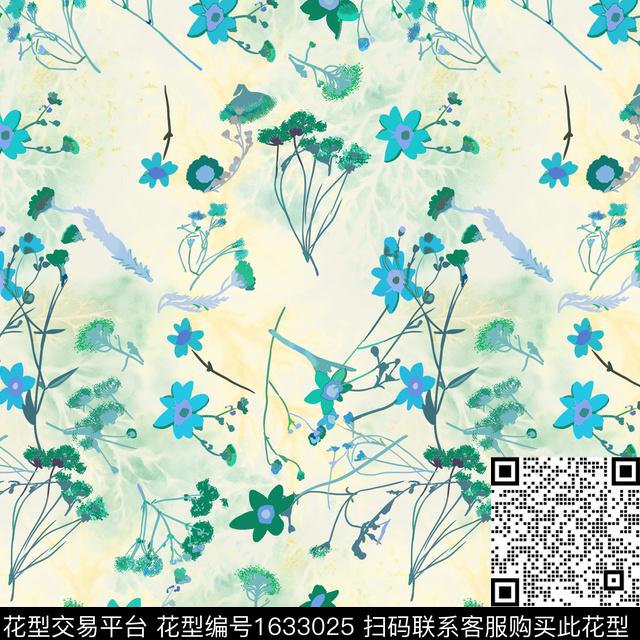 碎花花卉数码印花华亿平台下载（图片编号: 1633025） - 瓦栏（Walan）