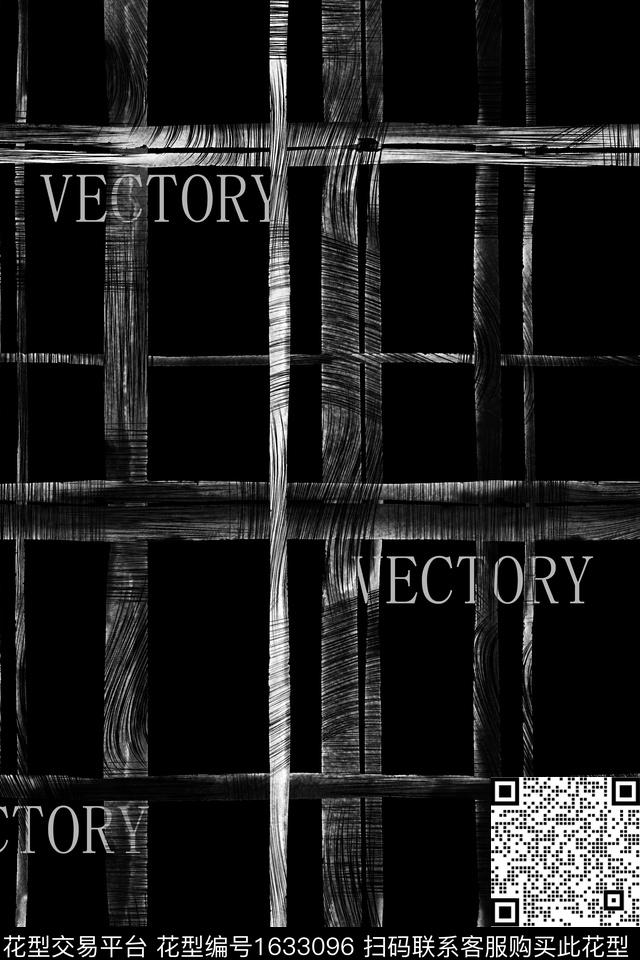 黑白华亿平台格子男装数码印花华亿平台下载（图片编号: 1633096） - 瓦栏（Walan）