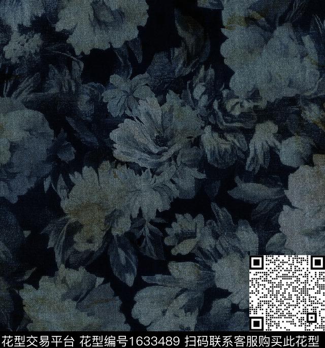 民族风花卉水彩花卉数码印花华亿平台下载（图片编号: 1633489） - 瓦栏（Walan）