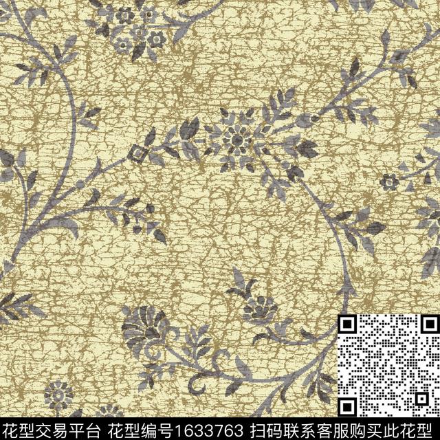 纹理肌理花卉数码印花华亿平台下载（图片编号: 1633763） - 瓦栏（Walan）