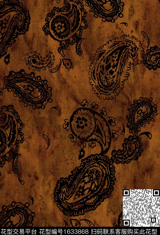 黑底花卉抽象花卉水彩数码印花华亿平台下载（图片编号: 1633868） - 瓦栏（Walan）