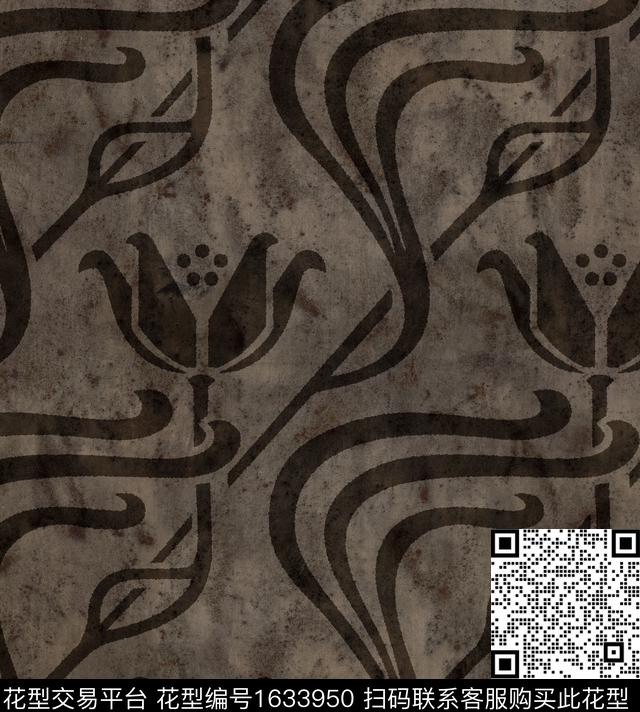 民族风民族花卉复古数码印花华亿平台下载（图片编号: 1633950） - 瓦栏（Walan）