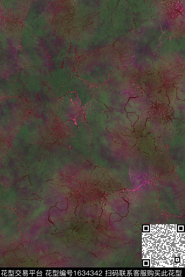 抽象纹理裂缝数码印花华亿平台下载（图片编号: 1634342） - 瓦栏（Walan）