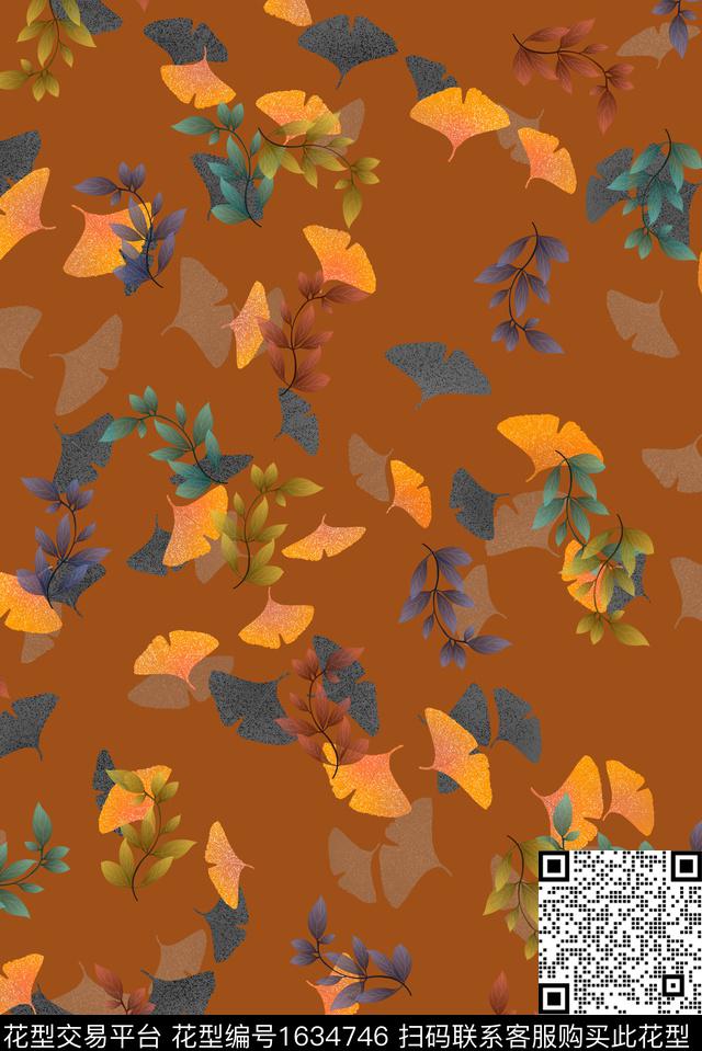 中国风小清新小碎花数码印花华亿平台下载（图片编号: 1634746） - 瓦栏（Walan）