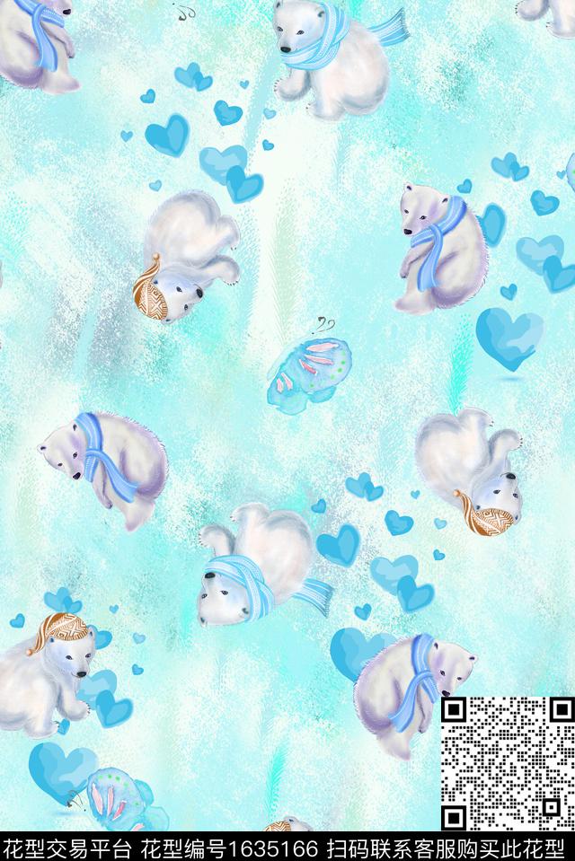 趣味晕染肌理蝴蝶数码印花华亿平台下载（图片编号: 1635166） - 瓦栏（Walan）