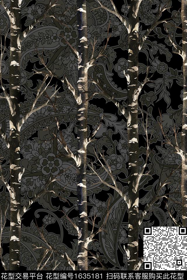 古典花纹民族风曼陀罗数码印花华亿平台下载（图片编号: 1635181） - 瓦栏（Walan）