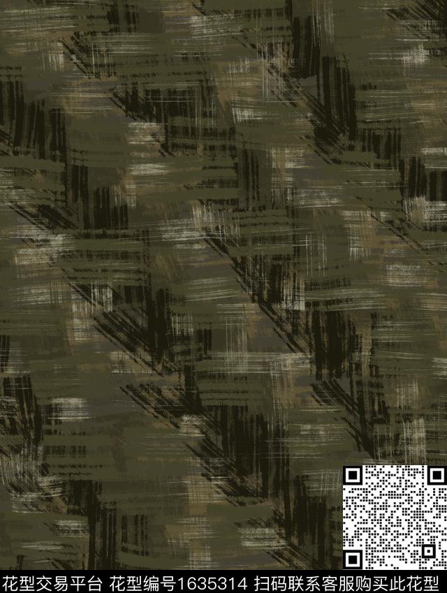 纹理手绘迷彩数码印花华亿平台下载（图片编号: 1635314） - 瓦栏（Walan）