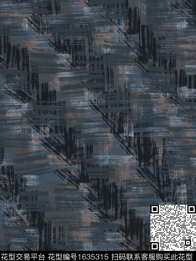 纹理手绘迷彩数码印花华亿平台下载（图片编号: 1635315） - 瓦栏（Walan）