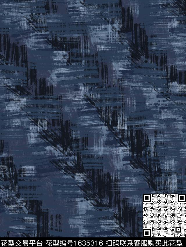 纹理手绘迷彩数码印花华亿平台下载（图片编号: 1635316） - 瓦栏（Walan）