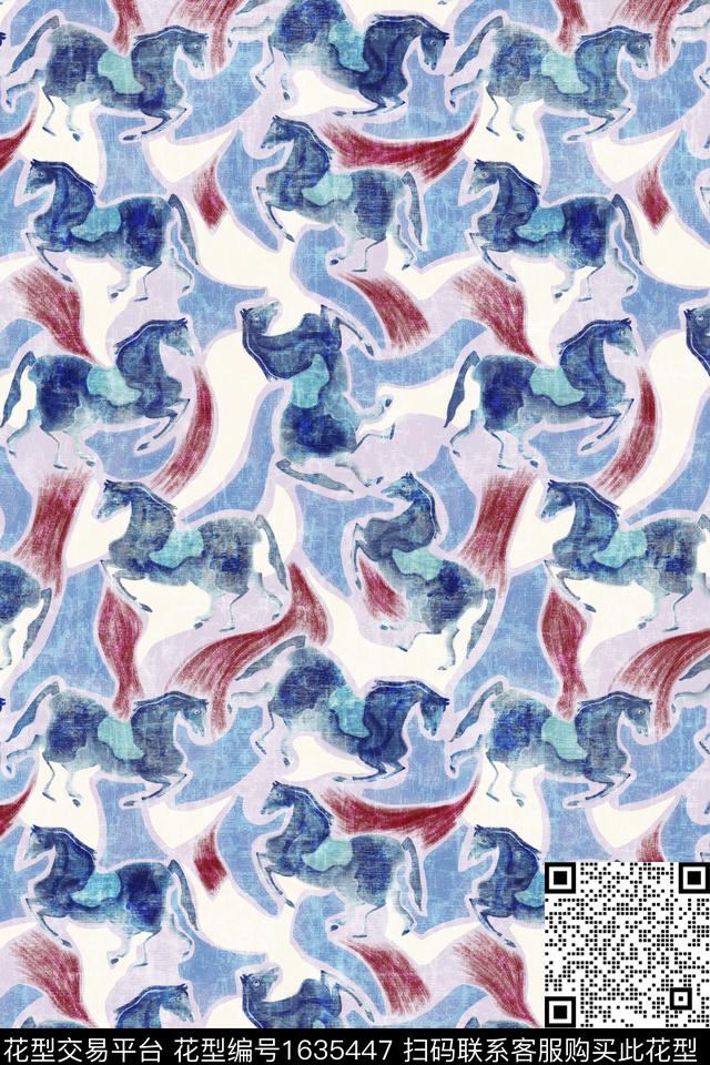 马迷彩抽象数码印花华亿平台下载（图片编号: 1635447） - 瓦栏（Walan）