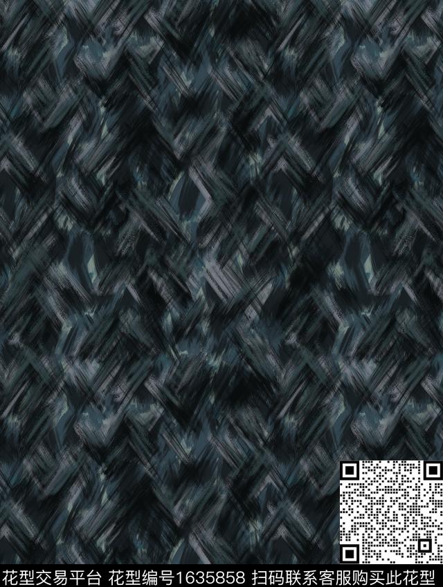 纹理动物纹抽象男装数码印花华亿平台下载（图片编号: 1635858） - 瓦栏（Walan）