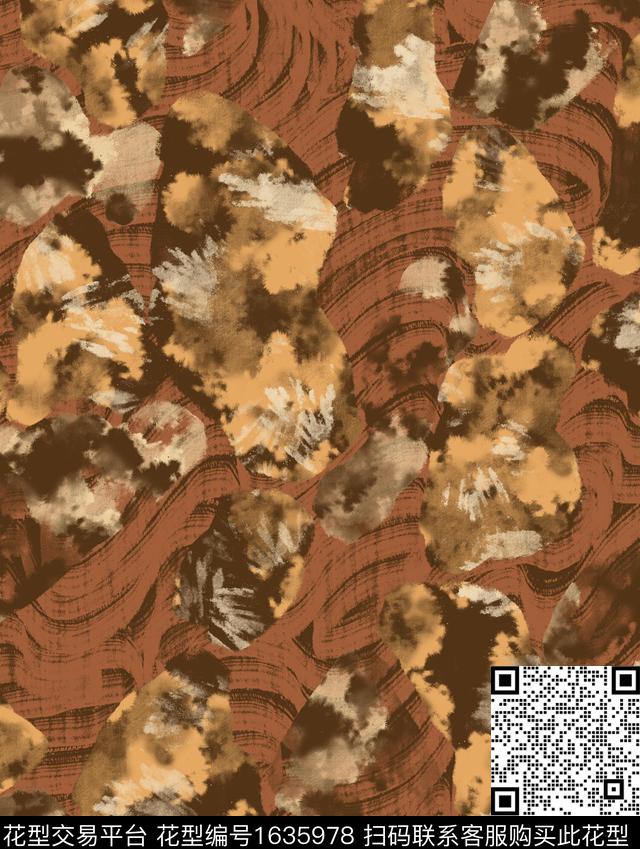 扎染华亿平台户外肌理数码印花华亿平台下载（图片编号: 1635978） - 瓦栏（Walan）
