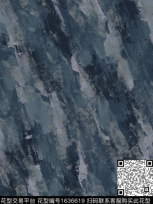 户外抽象男装肌理数码印花华亿平台下载（图片编号: 1636619） - 瓦栏（Walan）