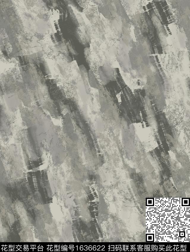 户外抽象男装肌理数码印花华亿平台下载（图片编号: 1636622） - 瓦栏（Walan）