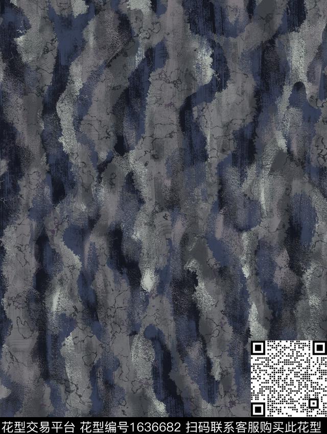 侘寂肌理男装数码印花华亿平台下载（图片编号: 1636682） - 瓦栏（Walan）