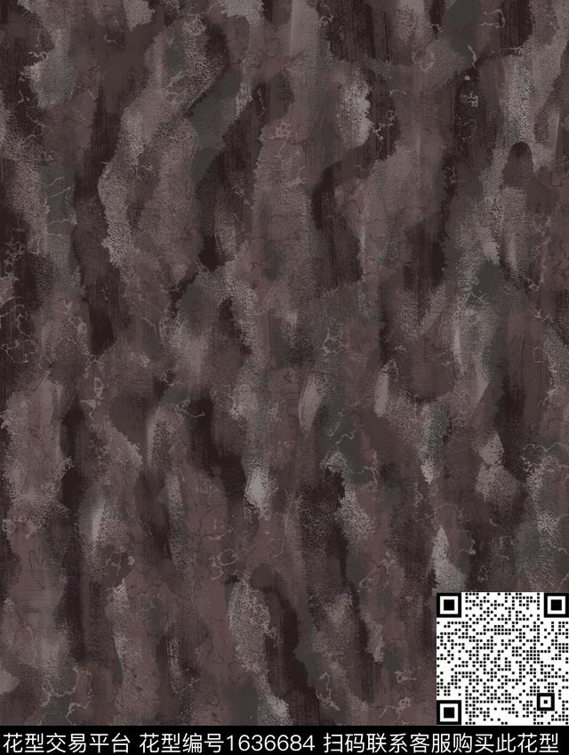 侘寂肌理男装数码印花华亿平台下载（图片编号: 1636684） - 瓦栏（Walan）