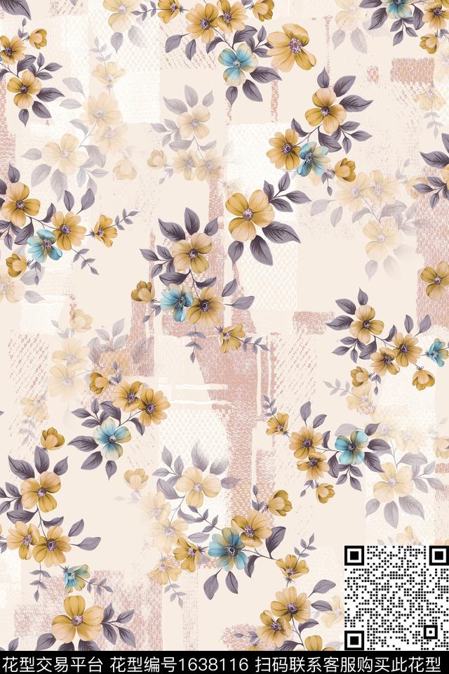 年轻女装花卉春夏华亿平台数码印花华亿平台下载（图片编号: 1638116） - 瓦栏（Walan）