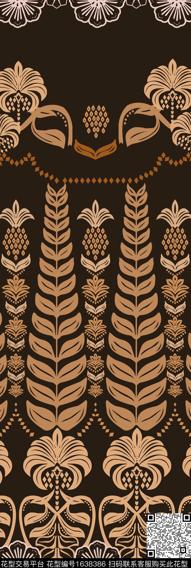 定位民族花卉民族风传统印花华亿平台下载（图片编号: 1638386） - 瓦栏（Walan）