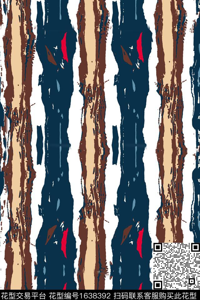 纹理线条抽象数码印花华亿平台下载（图片编号: 1638392） - 瓦栏（Walan）