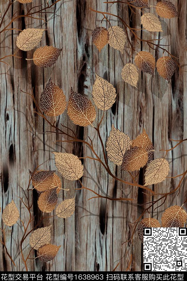 纹理肌理男装数码印花华亿平台下载（图片编号: 1638963） - 瓦栏（Walan）