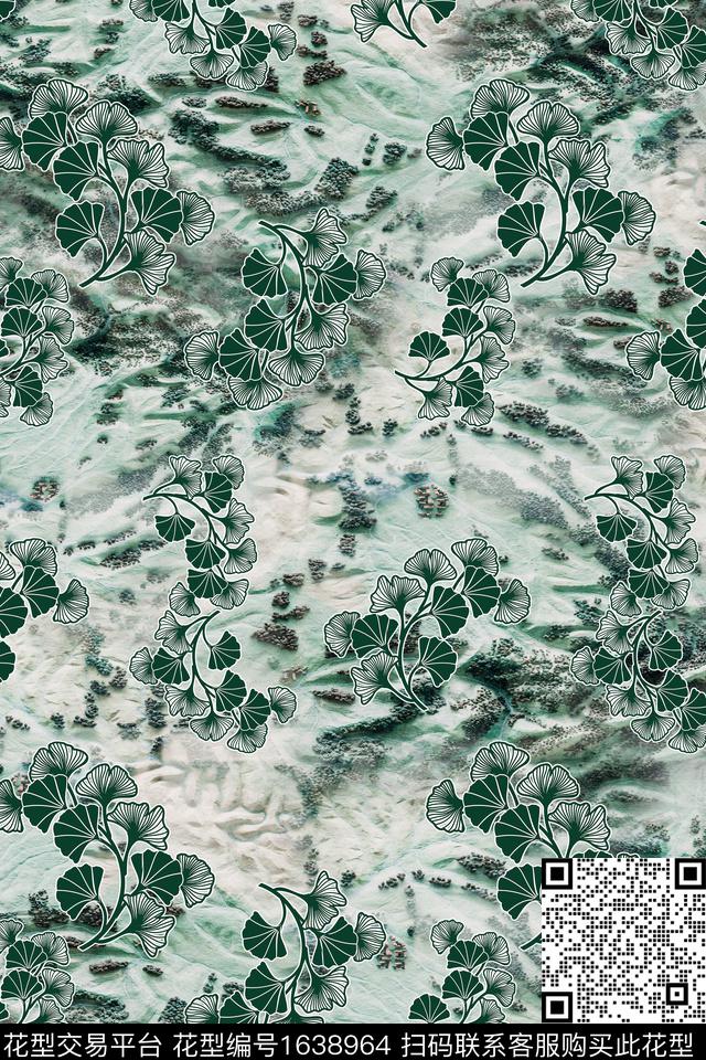 纹理肌理男装数码印花华亿平台下载（图片编号: 1638964） - 瓦栏（Walan）