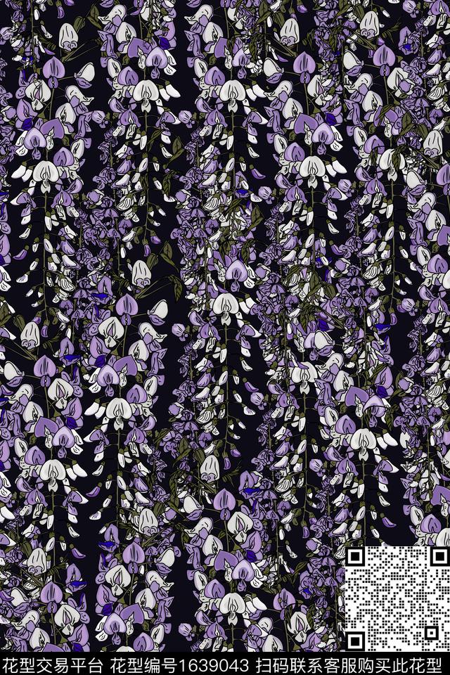 花卉小碎花女装数码印花华亿平台下载（图片编号: 1639043） - 瓦栏（Walan）