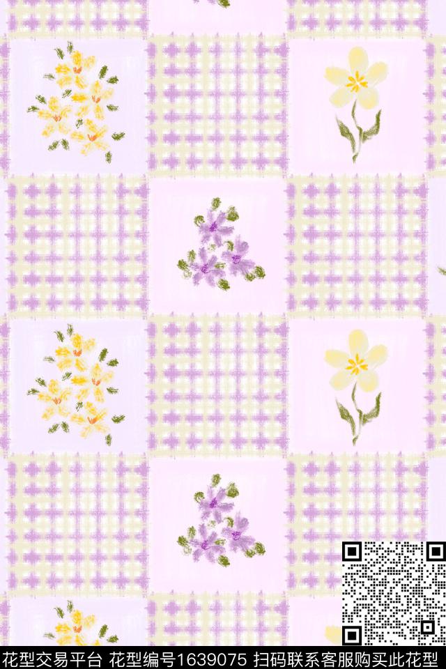 小清新花卉小碎花数码印花华亿平台下载（图片编号: 1639075） - 瓦栏（Walan）